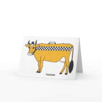 Taxicow Greeting Card
