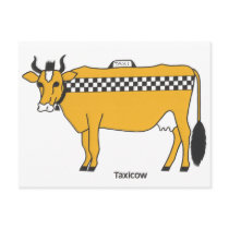 Taxicow Postcard