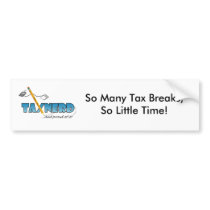 TaxNerd Bumpersticker Bumper Stickers
