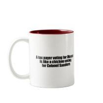 Taxpayer voting for Obama is like a chicken Mugs