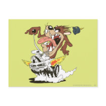 Taz Furious Driving Postcard
