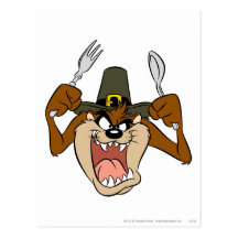 Taz Pilgrim Thanksgiving in Colour Post Cards