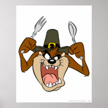 Taz Pilgrim Thanksgiving in Colour Posters