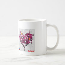 TAZA CORAZON MORADO
