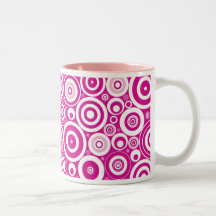 taza retro rosa