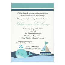 {TBA} 5x7 Nautical Boat Baby Shower Invitation