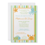 {TBA} 5x7 Ocean Sea Life Baby Shower Invitation