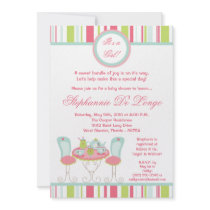 {TBA} 5x7 Trendy Tea Party Baby Shower Invitation