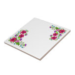 TBA AWARD - Ukrainian Floral Motif Folk Art Tile