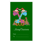 TBA Award winner:: Christmas Gift tags: 2 Giraffes Business Card