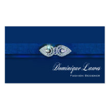 TBA "Bejeweled" - Glam Elegant Fashion Designer Business Cards