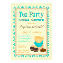 TBA - Bridal Shower Tea Party Invitation
