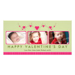 {TBA} Customized Sweet Valentine's Day 3-Photo Picture Card