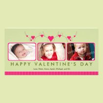 {TBA} Customized Sweet Valentine's Day 3-Photo photo cards