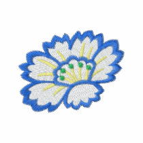 {TBA} Floral Embroidered ladies polo shirt