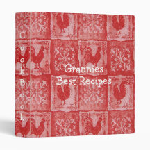 TBA French Country Grannies Old Kitchen Tablecloth 3 Ring Binders