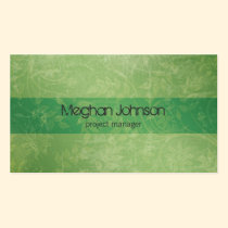 {TBA} Grunge Floral Green Trendy Business Card business cards