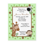{TBA} Jungle Adventure Safari Baby Shower postcards