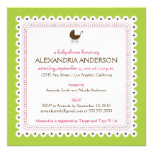 {TBA} Lime Precious Custom Baby Shower Invitation