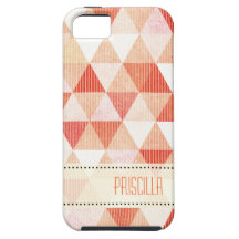 ::TBA:: Modern Lines geometric peach iPhone 5 Cases