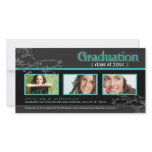 {TBA} Mystic Goth Graduation Announcement (aqua) photo cards