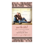 {TBA} Ornate Floral Save the Date Announcement Customized Photo Card