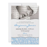 {TBA} Precious Floral Birth Announcement (blue)