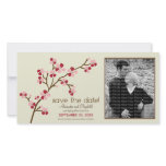 {TBA} Red/Ivory Cherry Blossom Save the Date