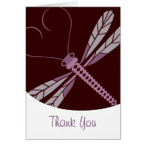 TBA: Stylised DragonFly Thank You Card cards