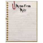 TBA & TOP 10! Memo From Mike...or ? Stationery Customized Letterhead