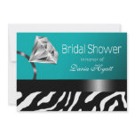 :::TBA::: Zebra Ring Bling Bridal Shower invitations