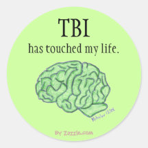 TBI awareness sticker