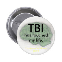 "TBI has touched my life" button
