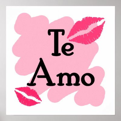 te amo print by shopaholicchick