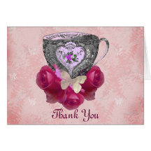 Tea and Roses Pink Cards