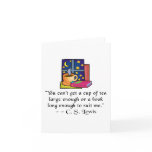 Tea & Books w Quote Notecard