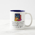 Tea & Books w Quote Two-toned Mug, 6 colours, 2 si