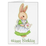 Tea Bunny - Cute Rabbit Birthday Card