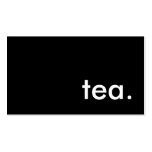 tea. business card