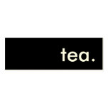 tea. business card templates