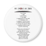 Tea Cake Recipe Magnet ™