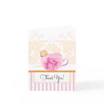 Tea Cup Baby Shower Thank You Card
