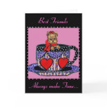 Tea Cup Yorkie Best Friends Card