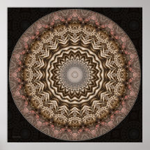 Tea Dyed Mandala • Print