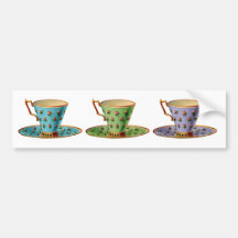 Tea for Three Bumper Sticker