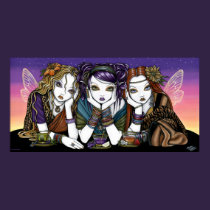 Tea For Three Urban Teaparty KiKi Fairies Poster posters