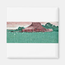 Tea house by Uehara, Konen Ukiyoe Refrigerator Magnet