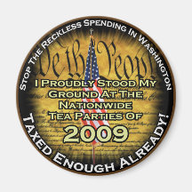 Tea party 2009 magnets