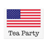 Tea Party American Flag Postcards