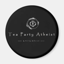 Tea Party Atheist Fridge Magnet